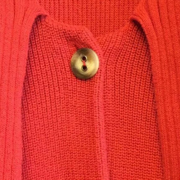 Talbots Womens Red Cardigan Sweater Tie Front Small - Picture 4 of 7